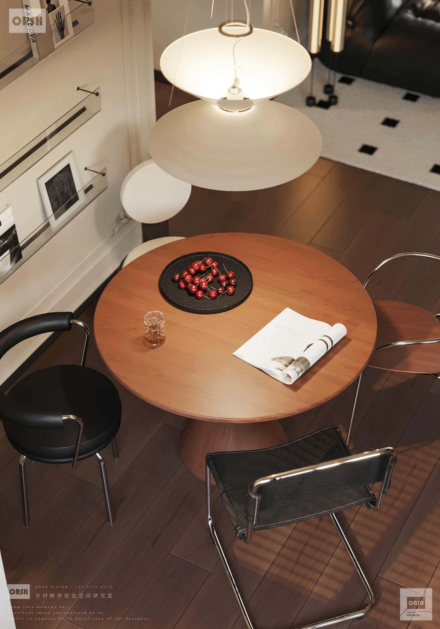 轻法复古大平层丨尔时映作数位空间研究室-16