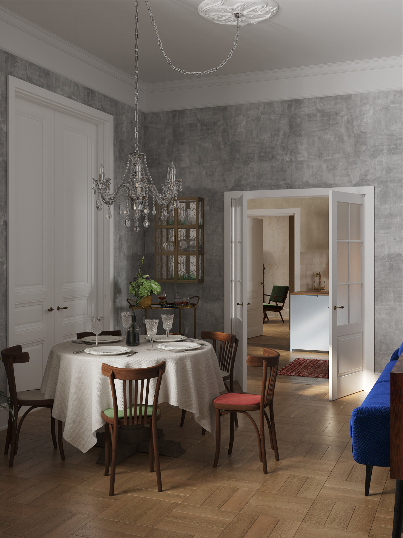 圣彼得堡115平米公寓设计项目丨俄罗斯圣彼得堡-37