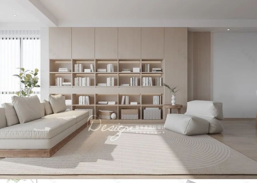 奶油色的温柔 · 打造治愈系的家居空间丨紫苹果装饰-59