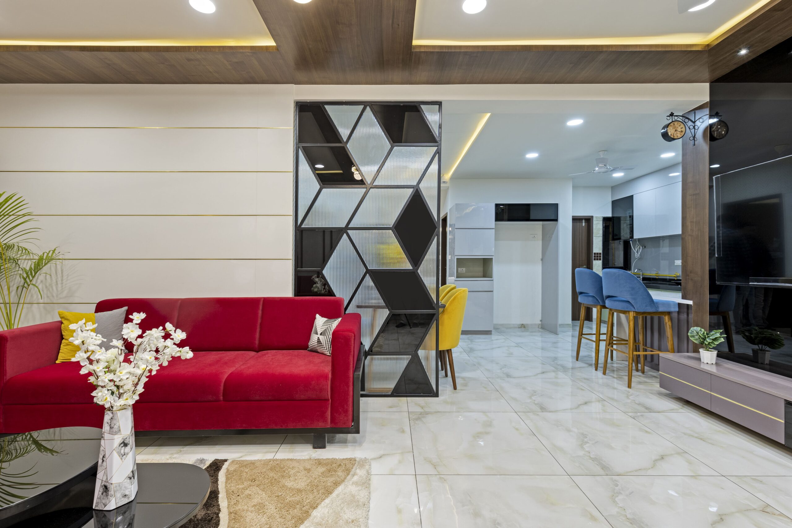 A 3 BHK 室内设计丨Montdor Interior-7