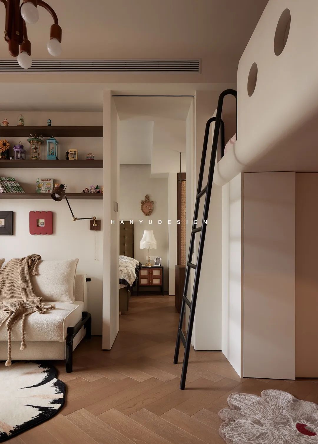 不要客厅,要“复古咖啡馆”！82㎡藏着家庭社交密码丨中国深圳丨深圳涵瑜室内设计-31