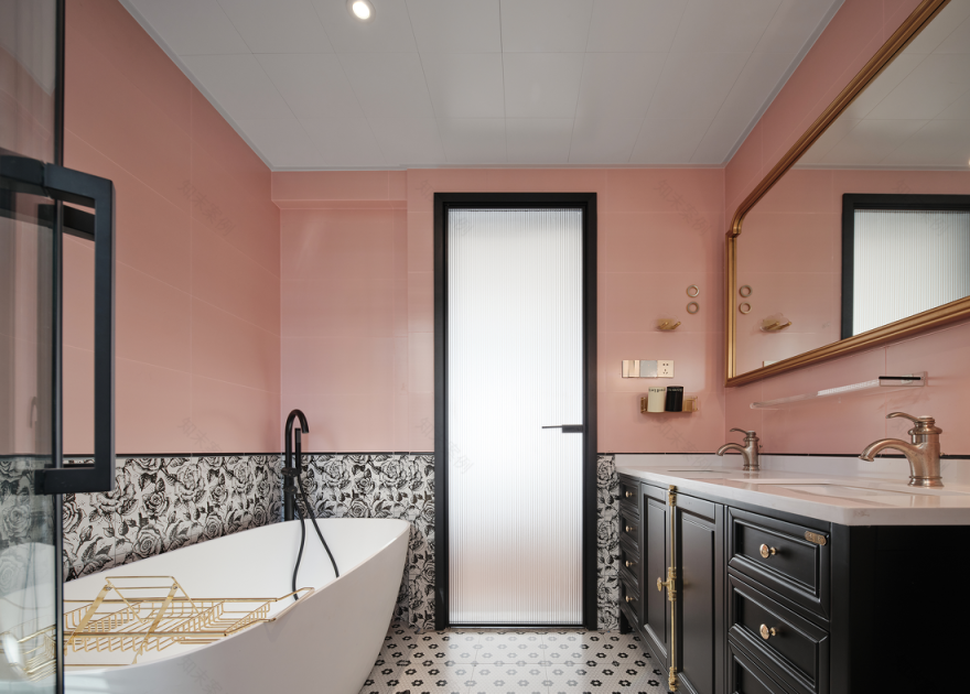 现代奶油风三口之家改造-50