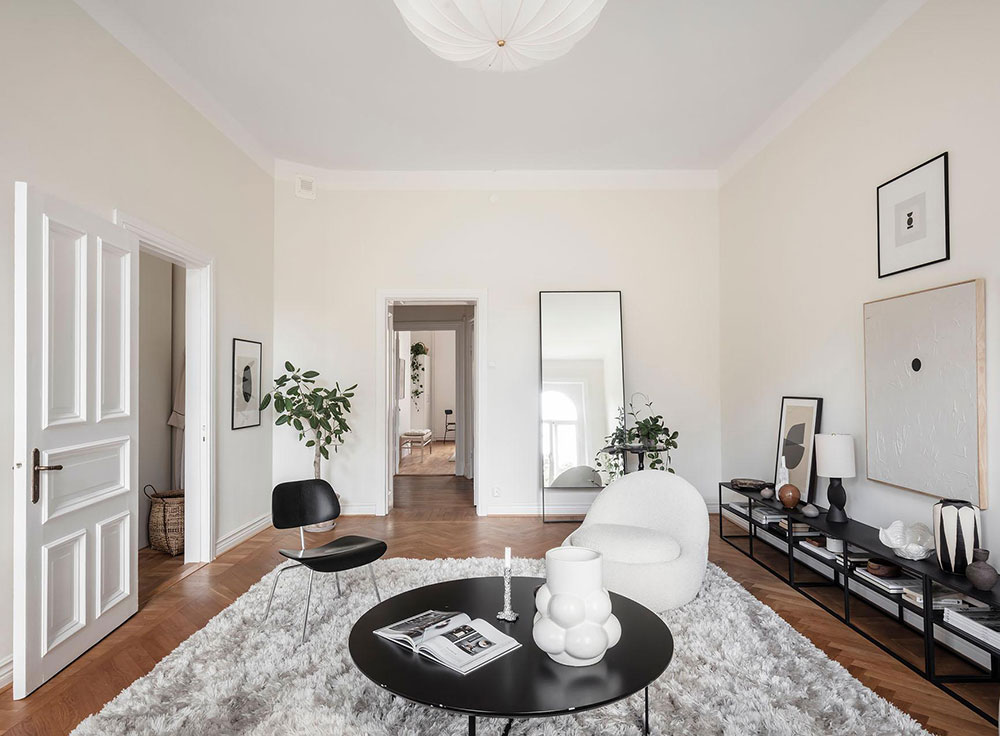 哥德堡优雅公寓，极简设计突显百年建筑之美-11