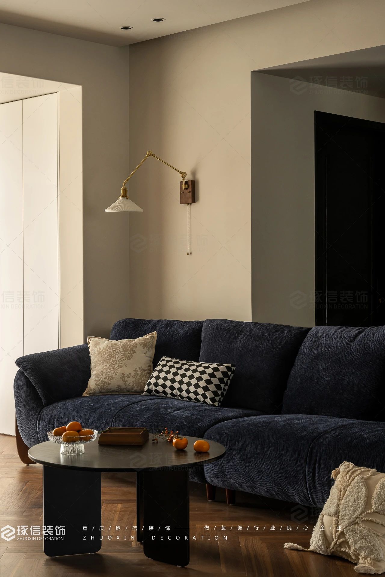 95 平复古风个性自在住宅丨琢信装饰-10