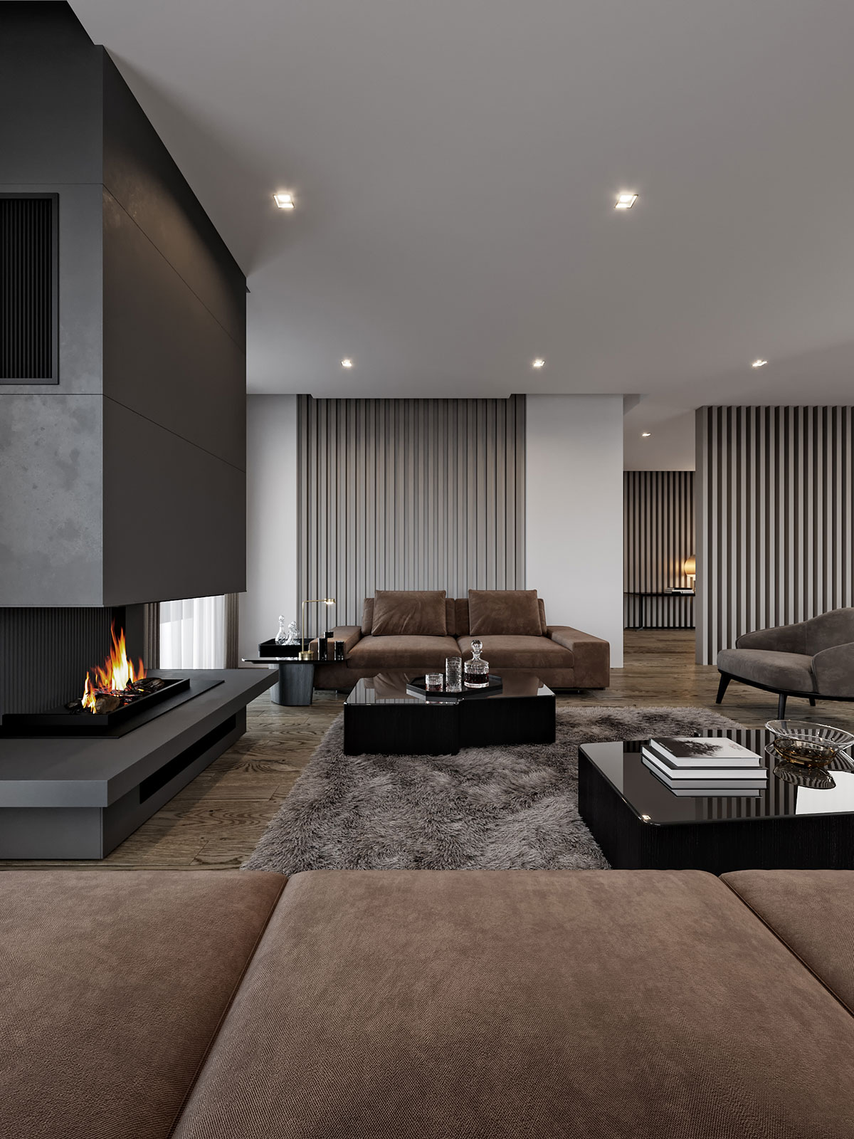 大平米住宅设计 满满的高级感！-5