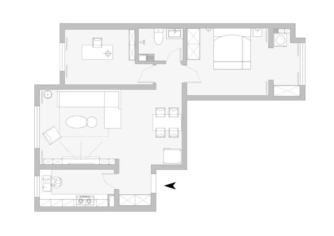 简约经济宅 | 95 平两室两厅设计与省钱攻略-4