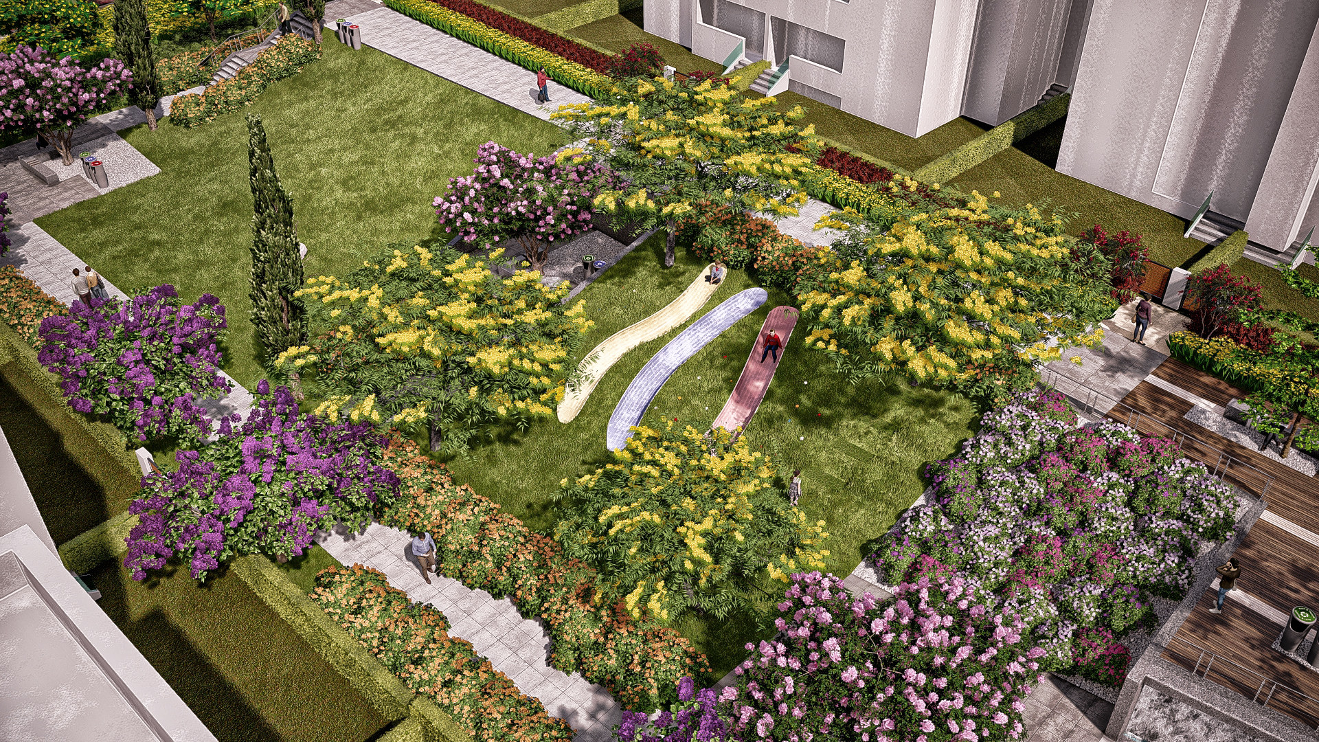 新开罗住宅小区口袋公园设计丨埃及开罗丨Salwa Maherez-7