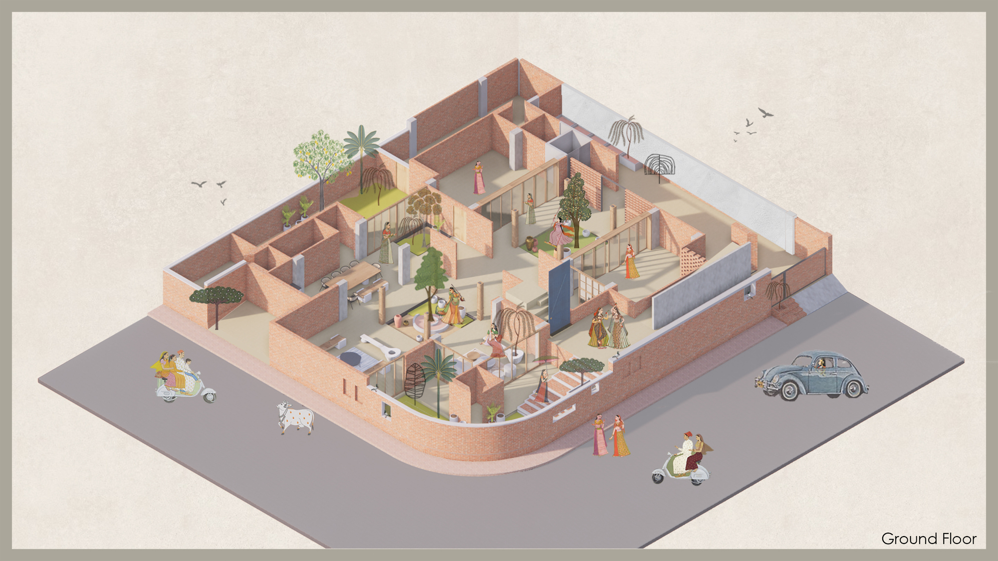 迷宫屋丨印度丨MISA ARCHITECTS-18