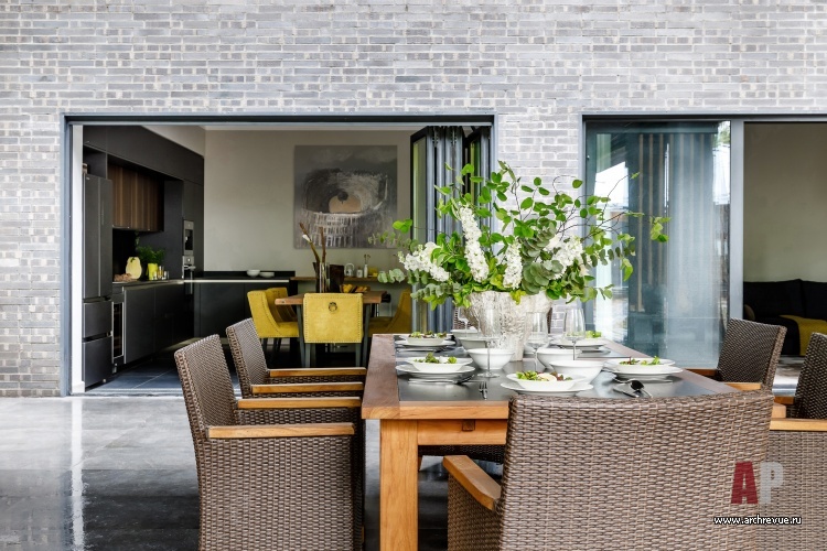 Современный 2-х этажный дом в отделке из черного ригельного кирпича, 300 кв. м-48