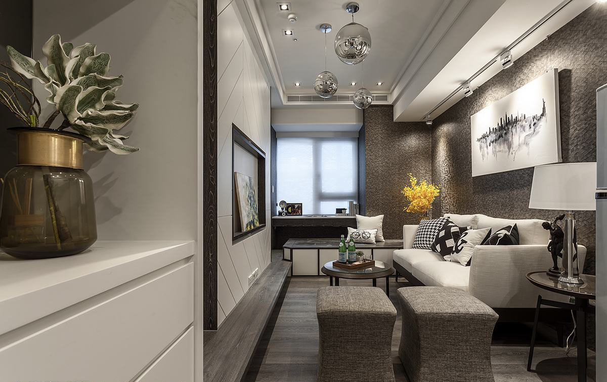 得比空间设计--11坪时尚简约住宅-10