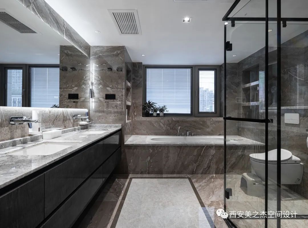 西安莱安逸珲 300 平现代简约之家丨中国西安丨M&J 美之杰-50