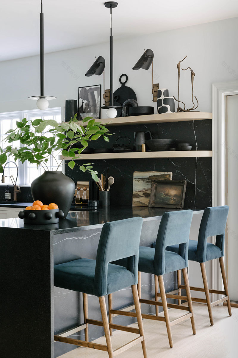 纽约郊区时尚黑白家居设计-15