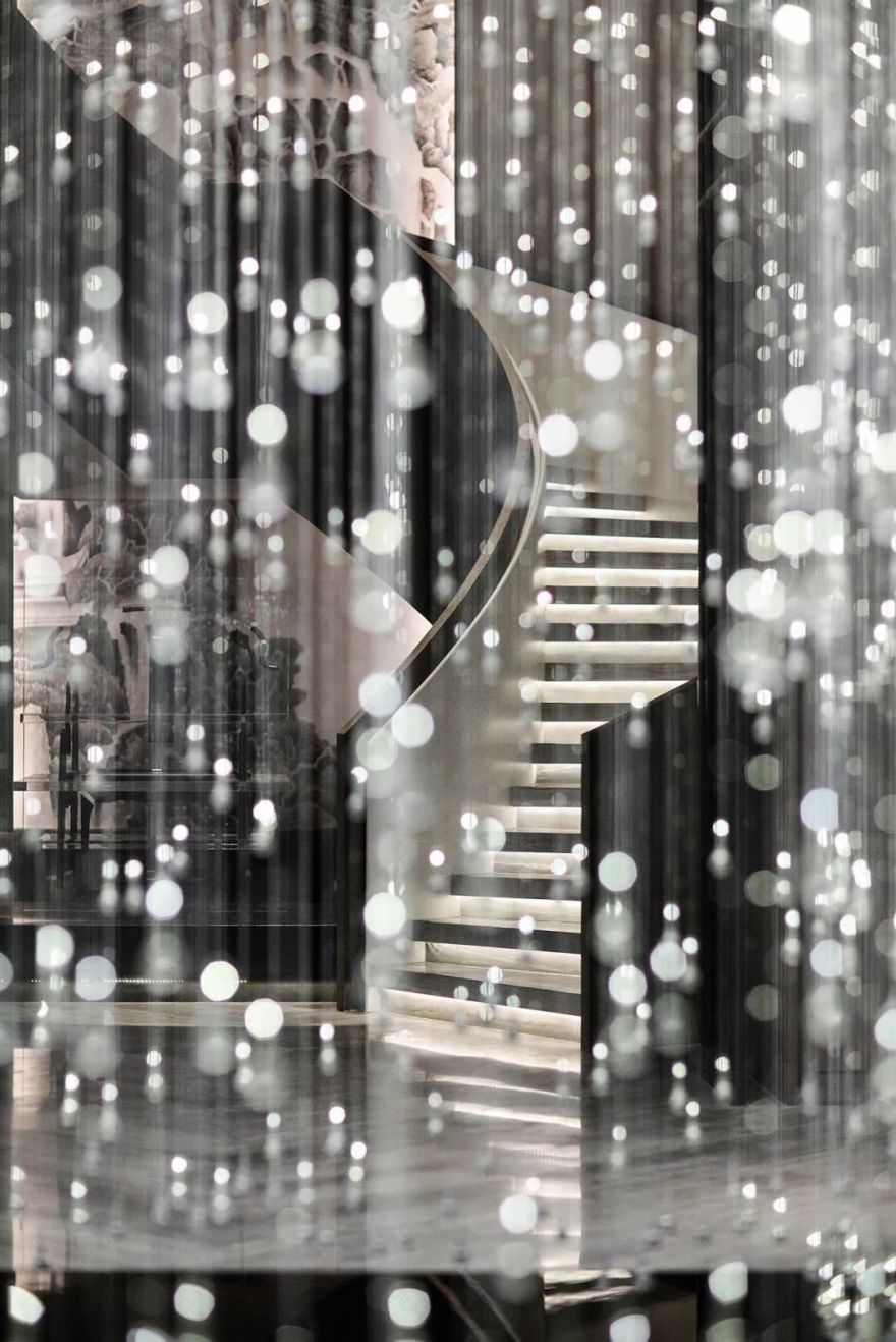 广州臻园营销中心 | “四水归堂”的中式美学空间-15