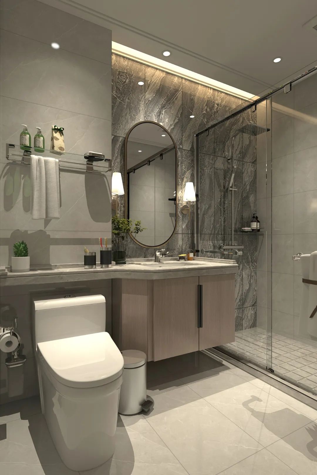 现代中式沿湖公馆，传统与舒适的完美融合-69