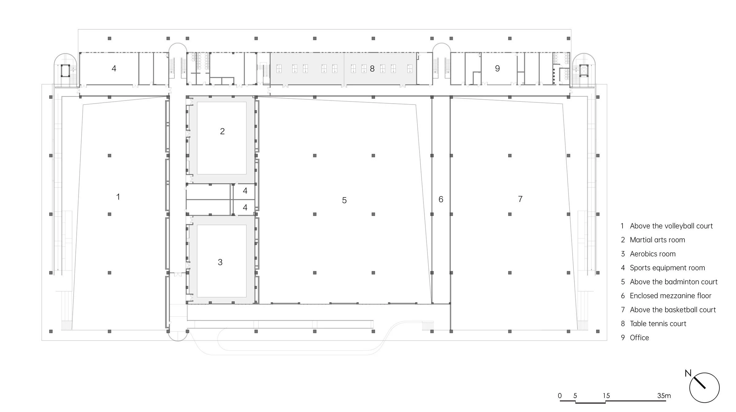 绍兴大学河西校区室内体育场馆丨中国绍兴丨浙江大学建筑设计研究院（UAD）-47