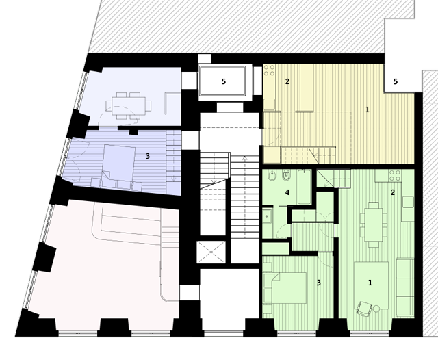 面包店旁的公寓式酒店丨葡萄牙里斯本丨Aurora Arquitectos-19