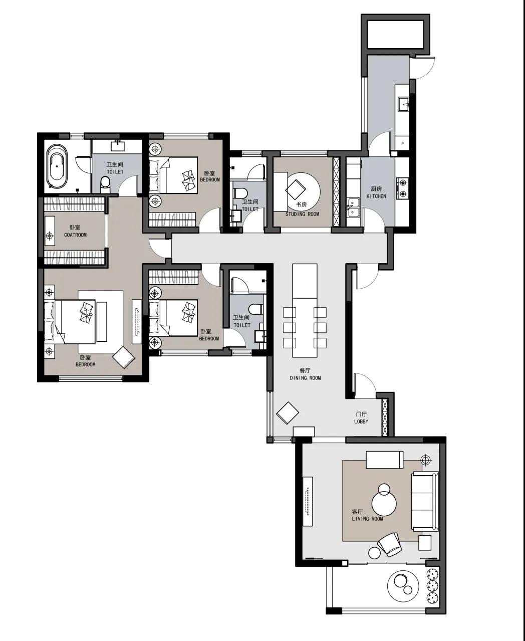 意式简约,时尚“蜜”度 | 成都金悦湾三口之家设计案例-20