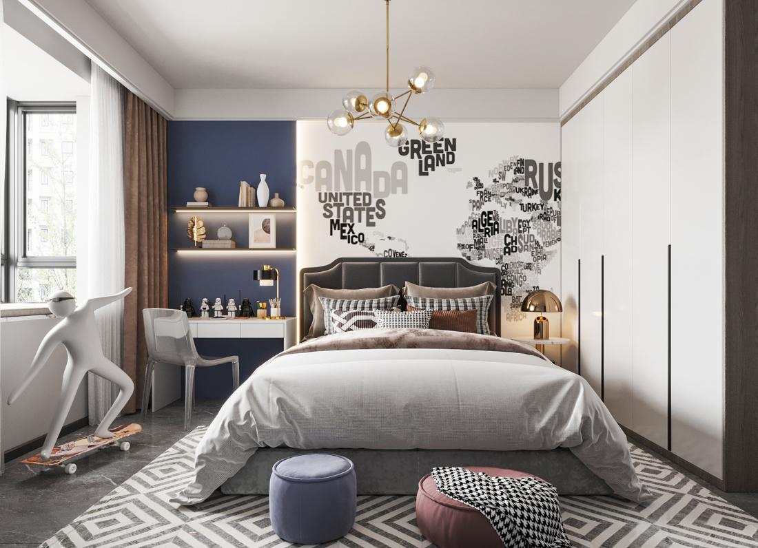 春风沐如·现代风格一体化家居设计-23