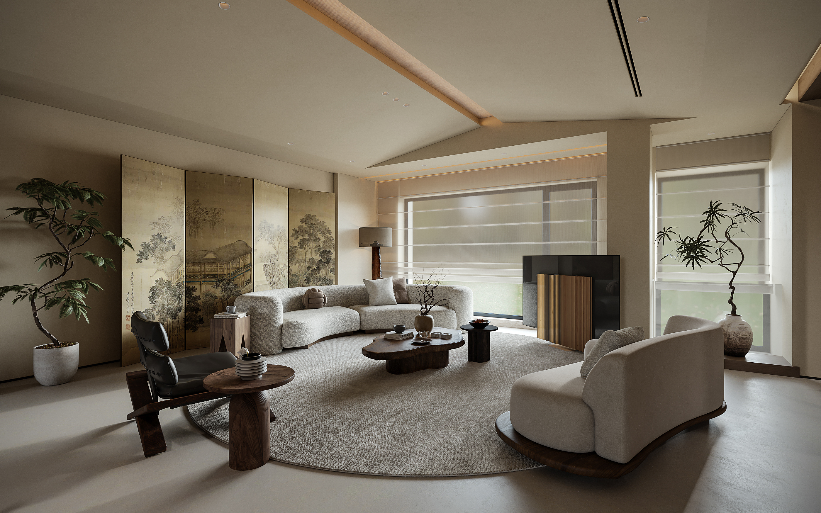 现代混搭风格效果图表现-8