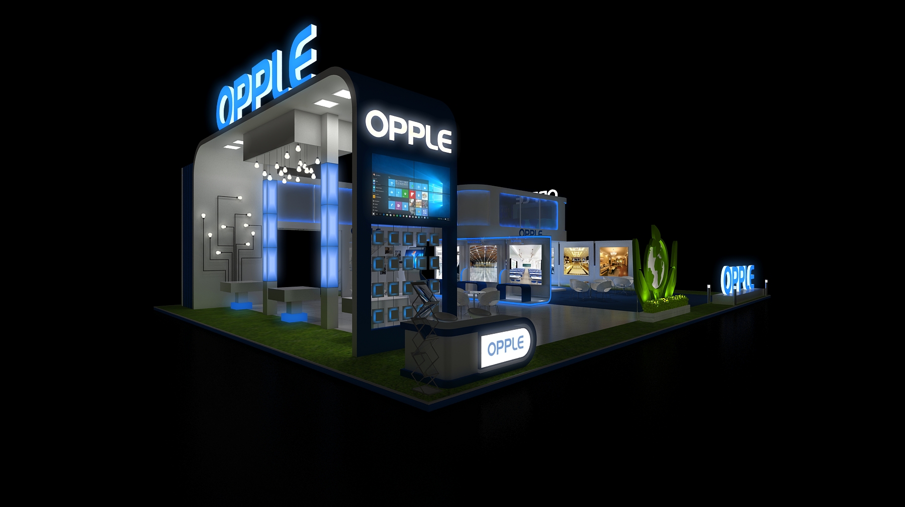 OPPLE exhibition stall design 280sqmtr. with mezzanine-16