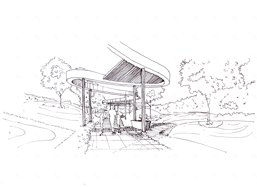 棕榈山景观草图丨EgyptCairo丨OKO PLAN Landscape-10