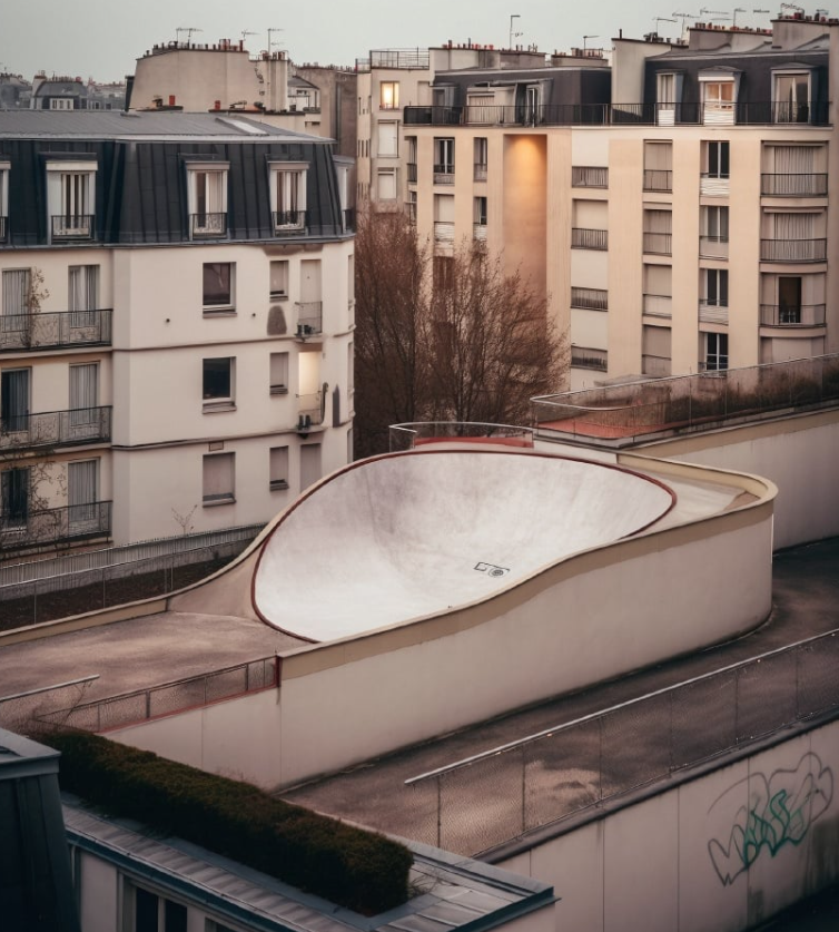 巴黎隐藏的滑板公园丨法国巴黎丨ūti Architectes-14