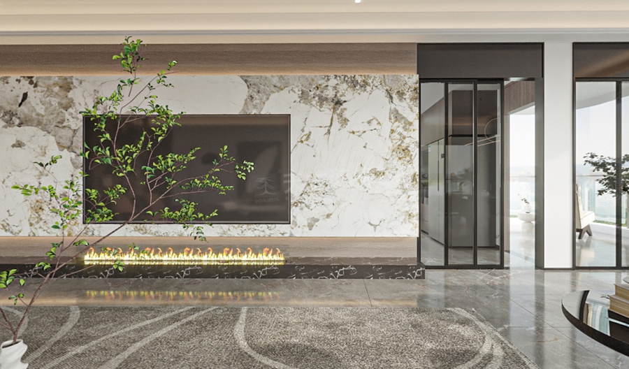 融创壹号院大平层极简轻奢设计-4