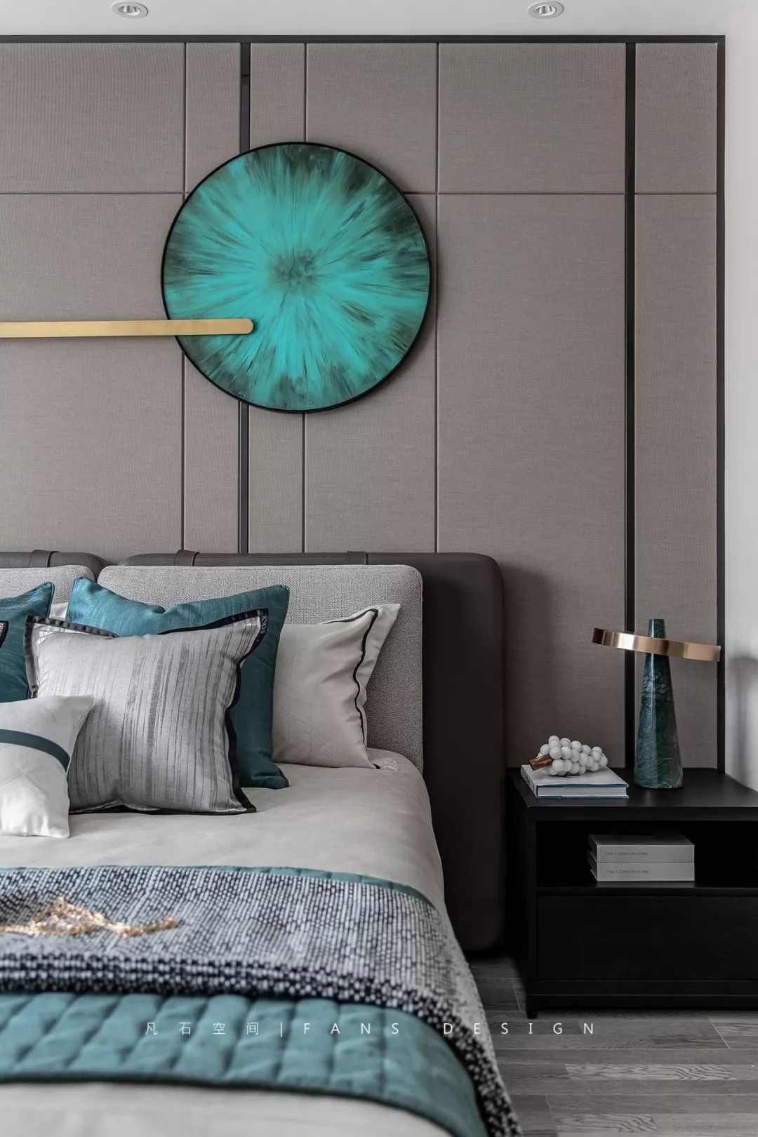 成都 118㎡现代简约之家，以水波纹元素打造灵动空间-53