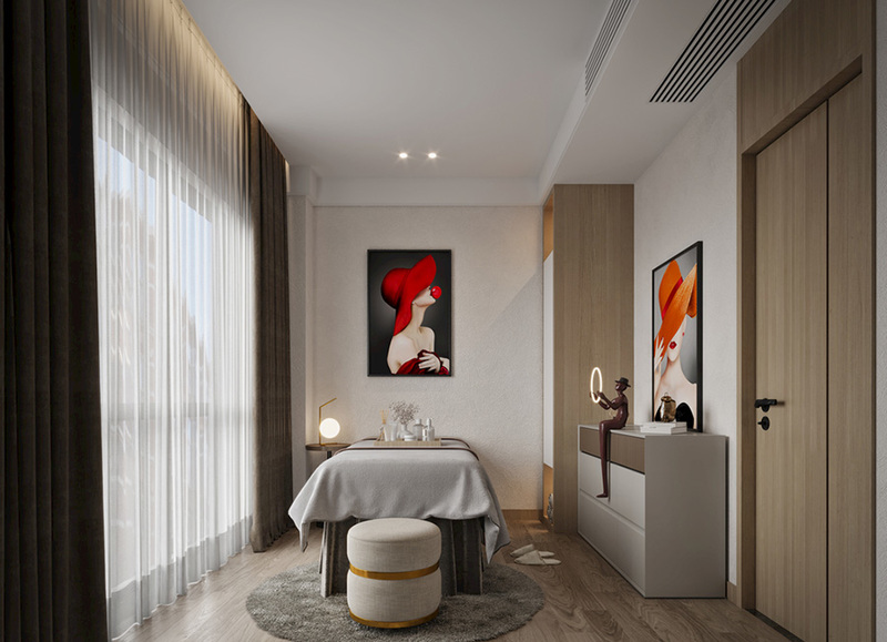 美容院室内设计案例效果图-1