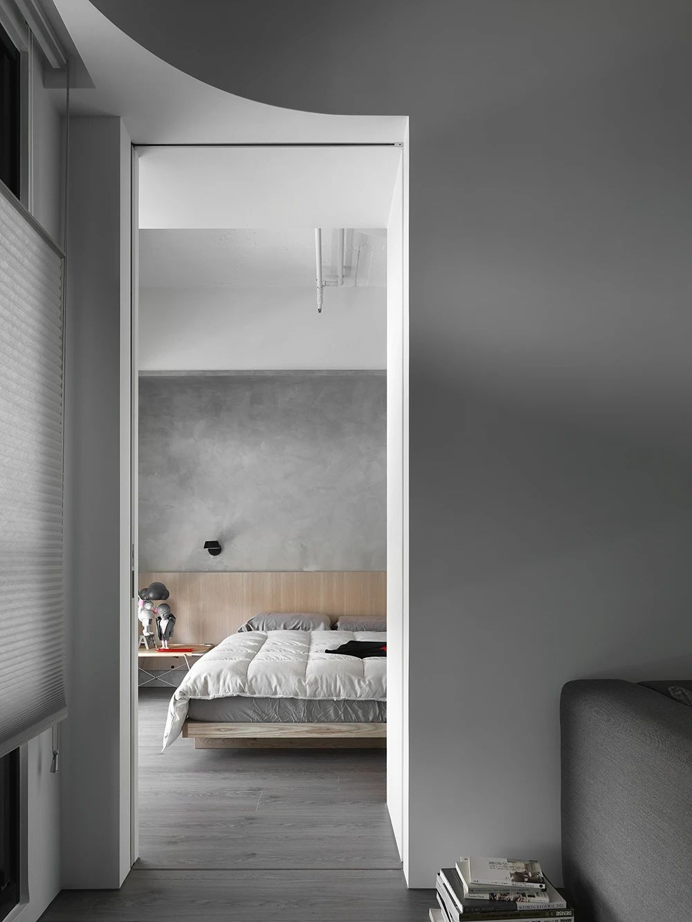 72㎡黑白灰艺术感住宅设计-28