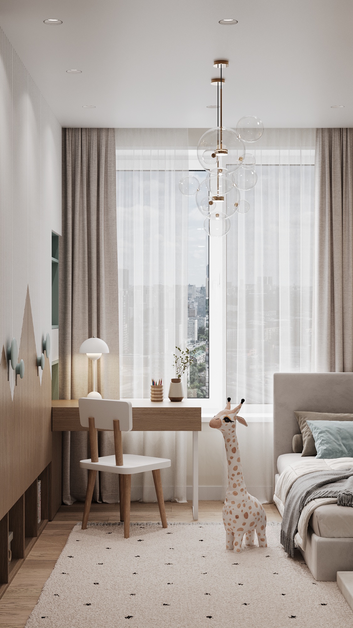 莫斯科 ЖК Аквилон Митино 儿童房室内设计丨俄罗斯莫斯科丨Елена Аксёнова,Elena Aksenova-12