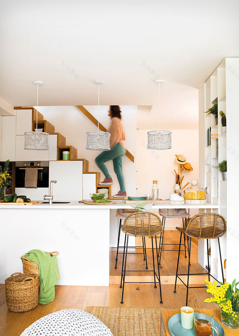 巴塞罗那 40 平米小复式公寓设计-3