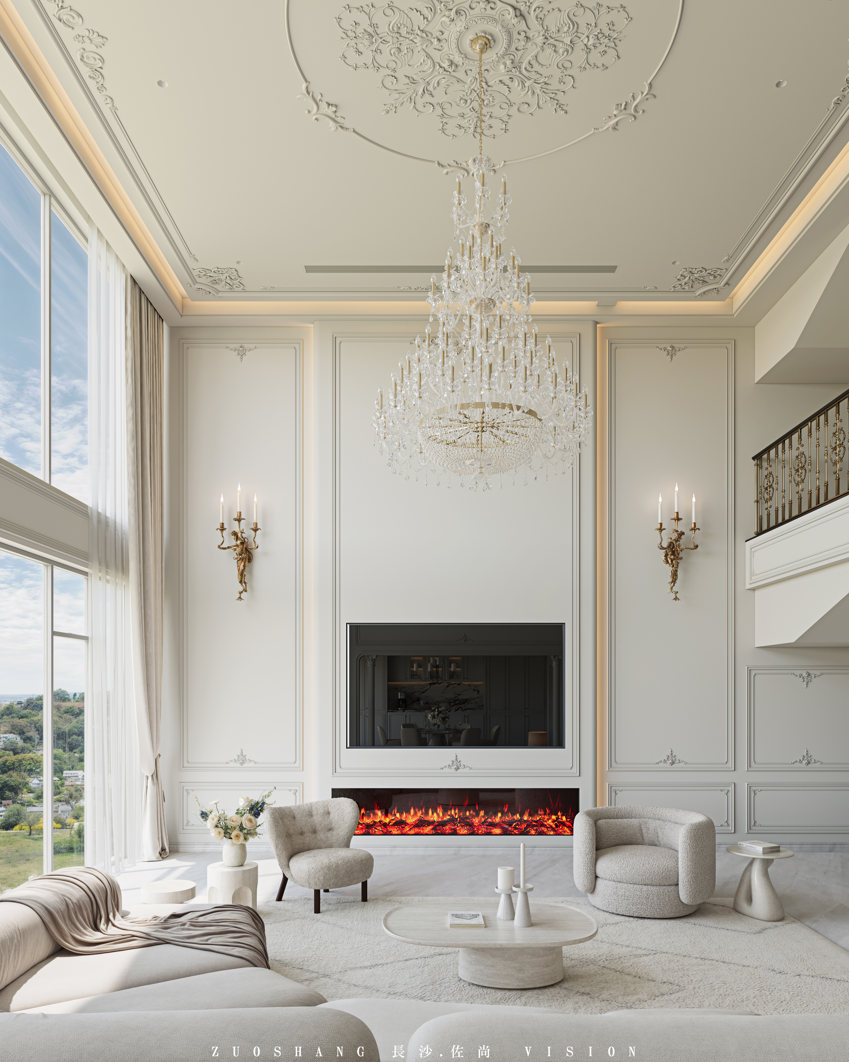 别墅简约法式——长沙佐尚视觉-9