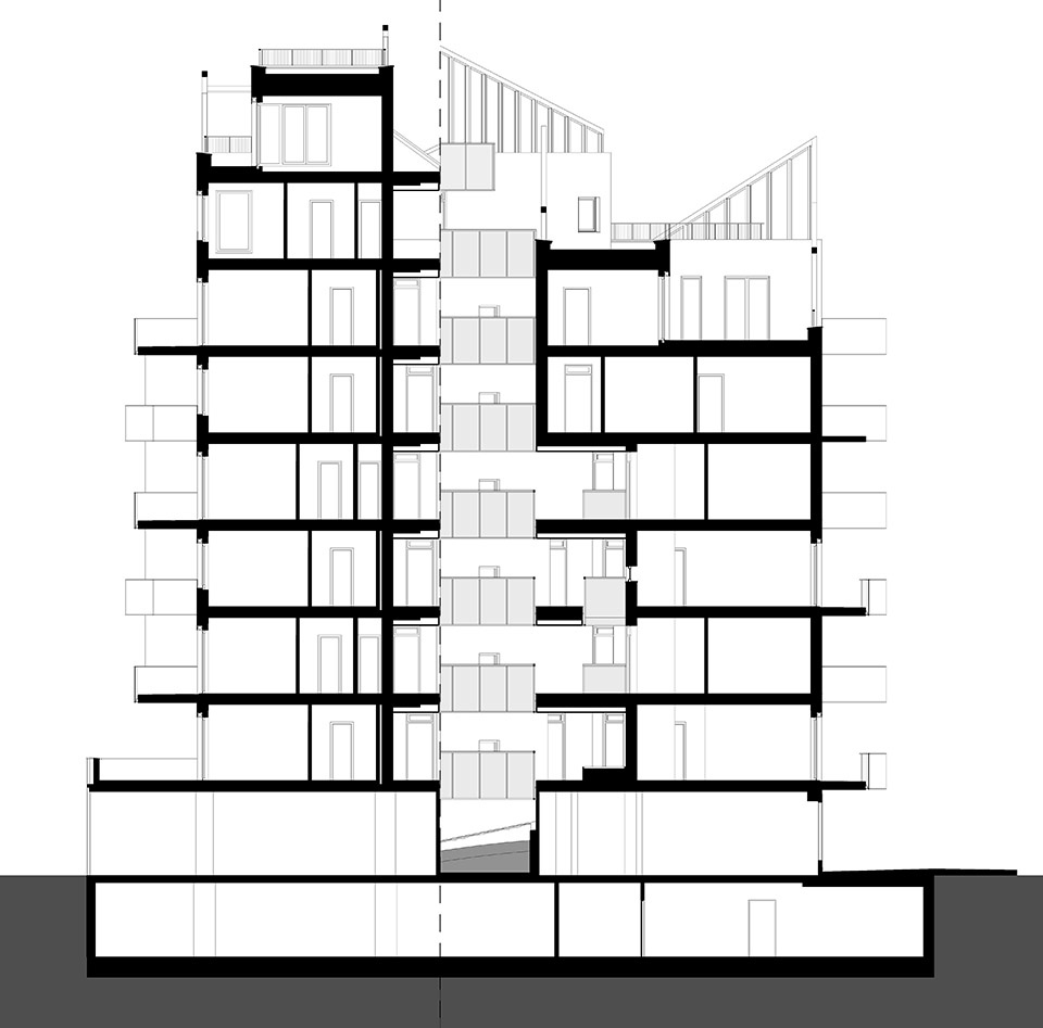 Trendo11 – 布达佩斯的阶梯式退台住宅丨匈牙利布达佩斯丨LAB5 architects-73