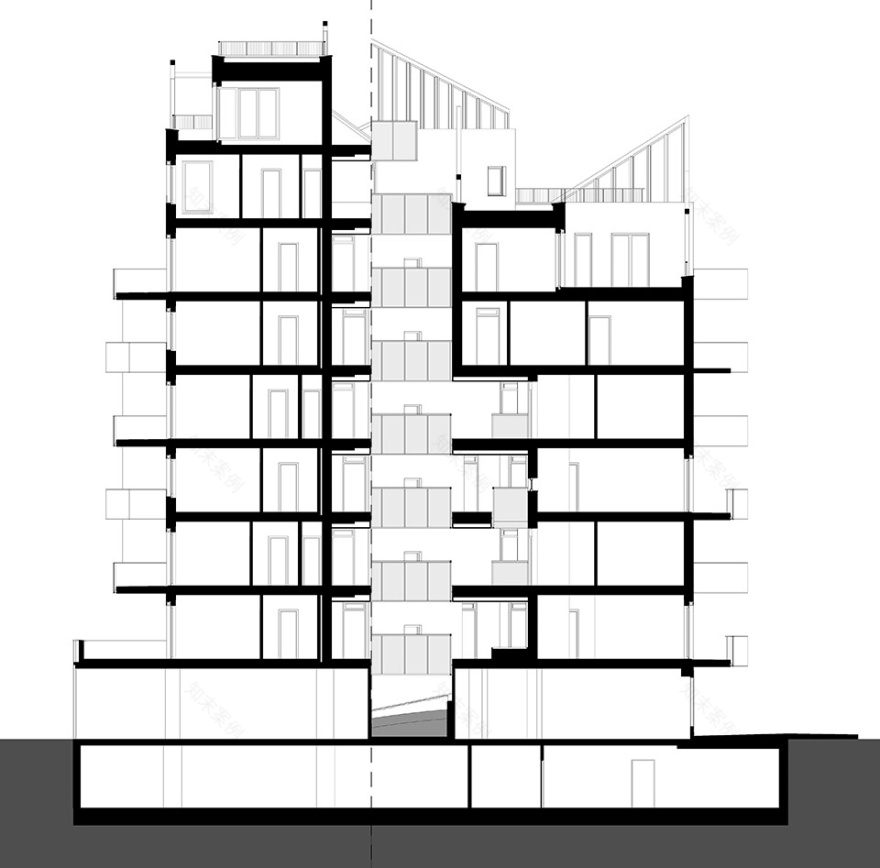 Trendo11 – 布达佩斯的阶梯式退台住宅丨匈牙利布达佩斯丨LAB5 architects-73