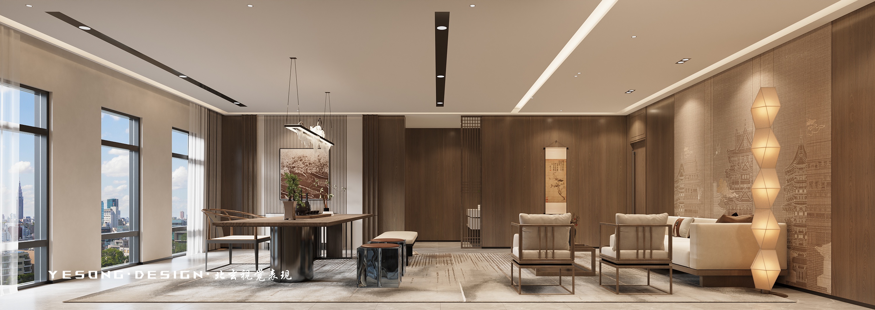 结构与光影的叙事丨那洼地别墅区办公大楼-2