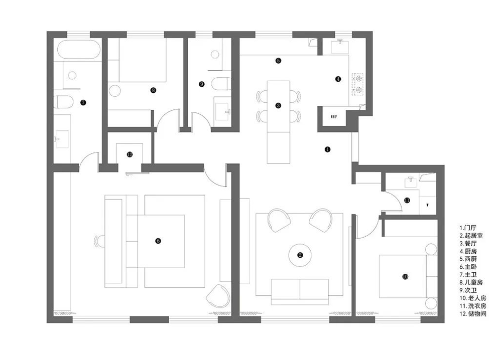 113㎡精装房改造丨中国北京丨NOTHING DESIGN-35