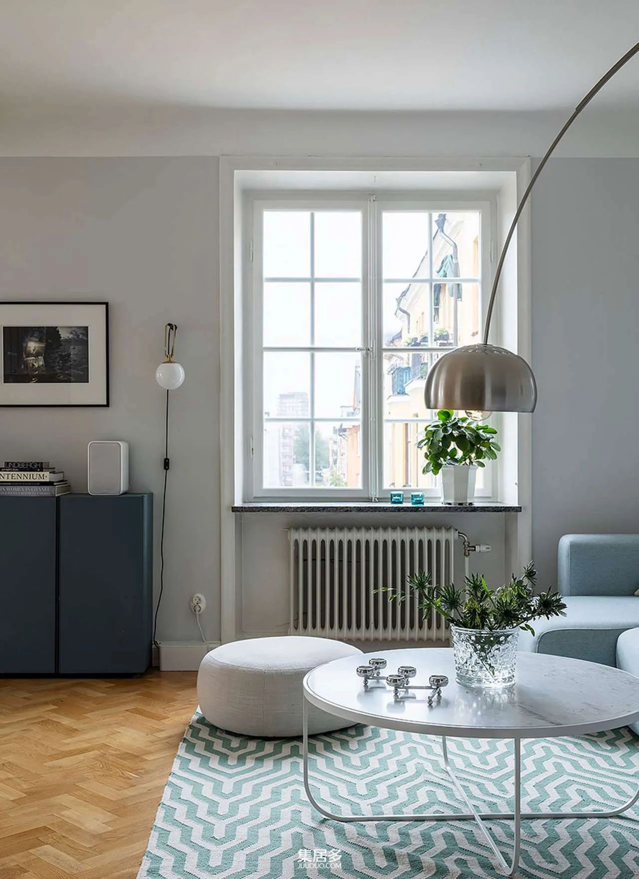 瑞典冷色调住宅-9