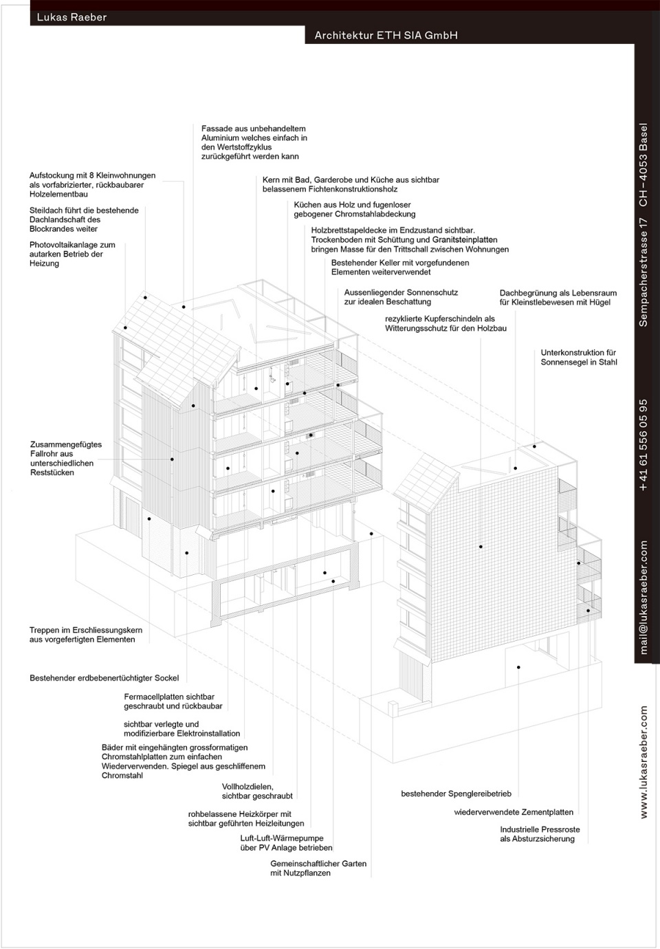 巴塞尔 Efringerstrasse 107 号住宅楼扩建丨瑞士丨Lukas Raeber 建筑事务所-65