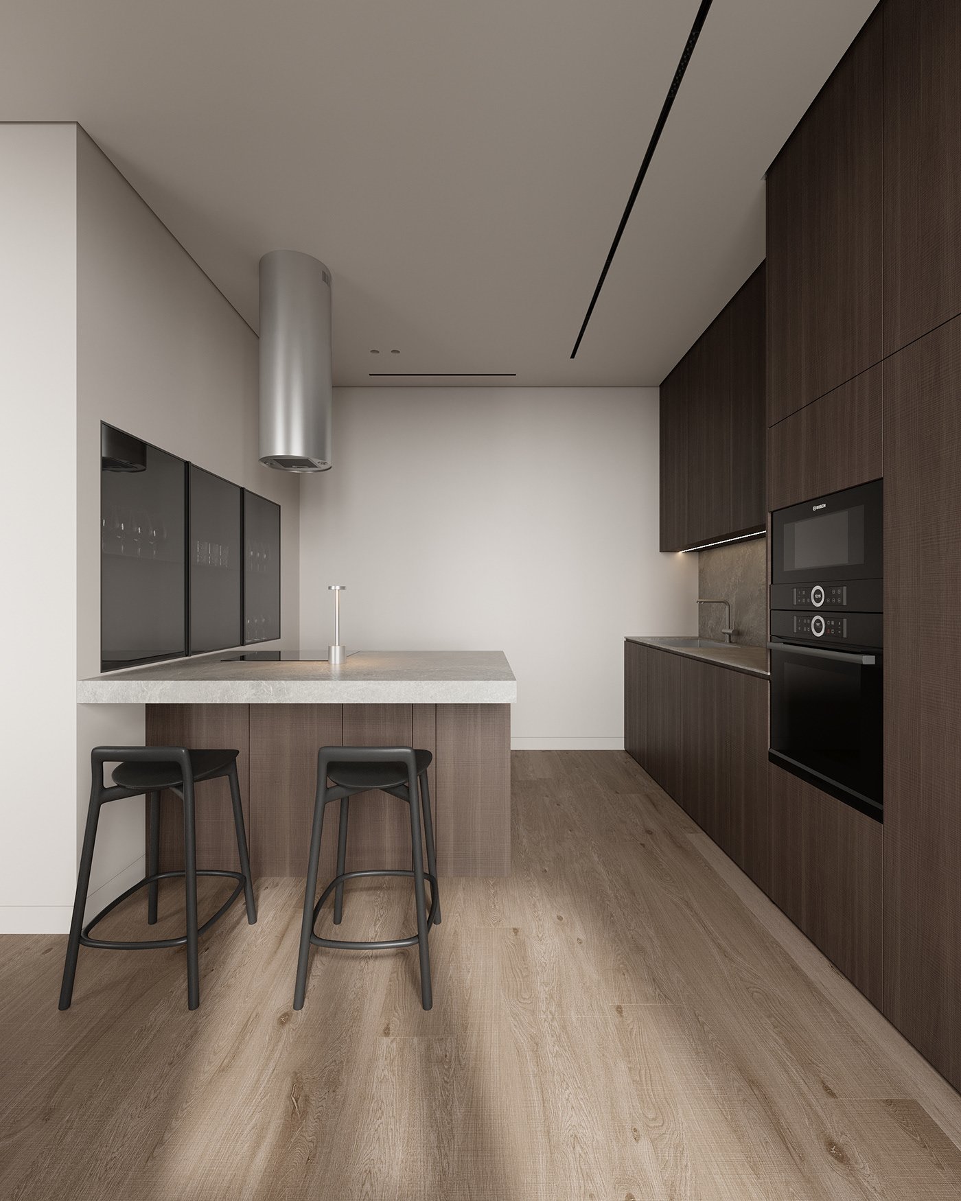 胡桃木灰调空间-14