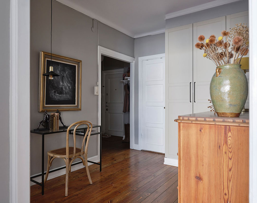 斯德哥尔摩 45 平米小公寓的蓝墙魅力-14