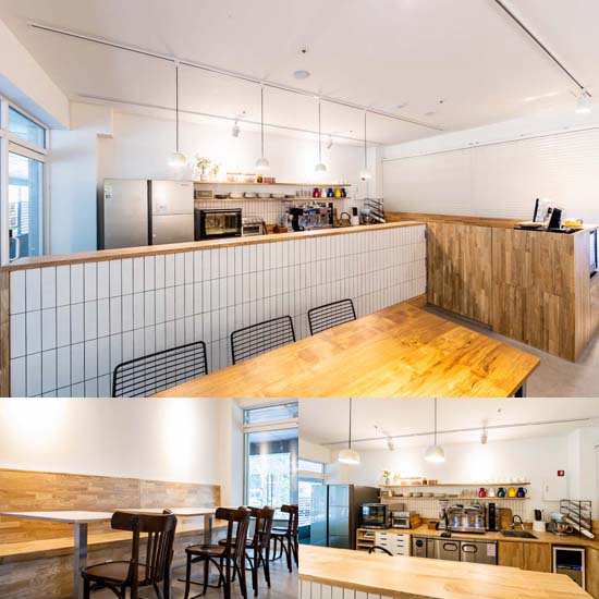 简约清新，白色&木纹的舒适布兰奇咖啡馆-1