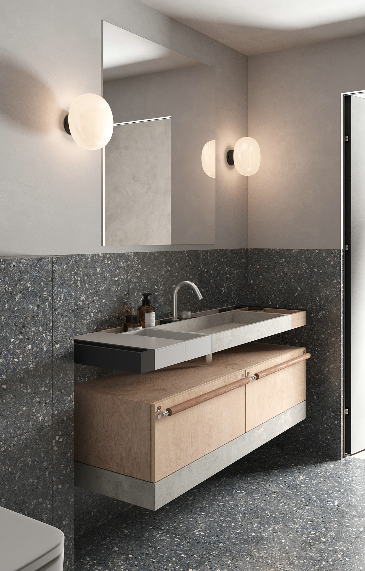 90㎡极简风公寓设计-22