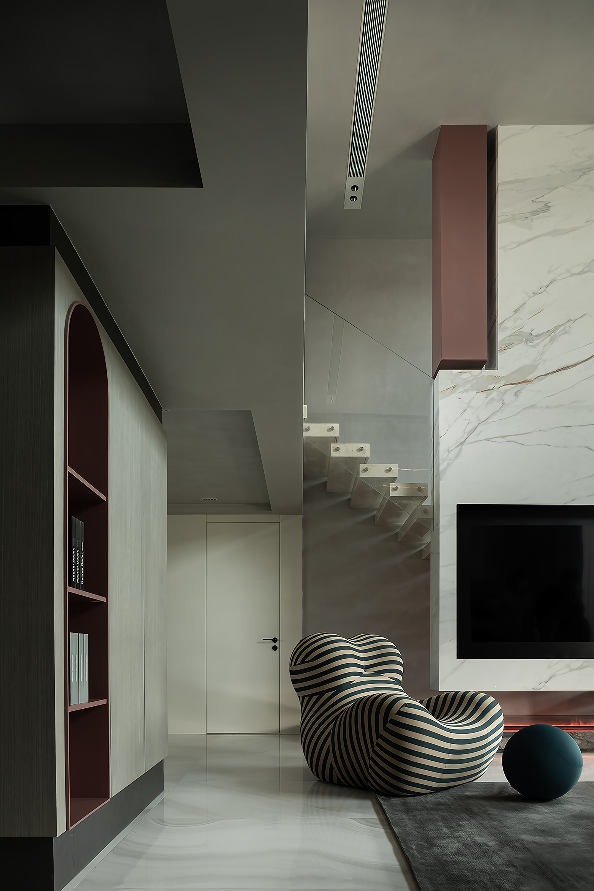 320㎡简约跃层丨中国浙江丨杭州一则空间设计-12