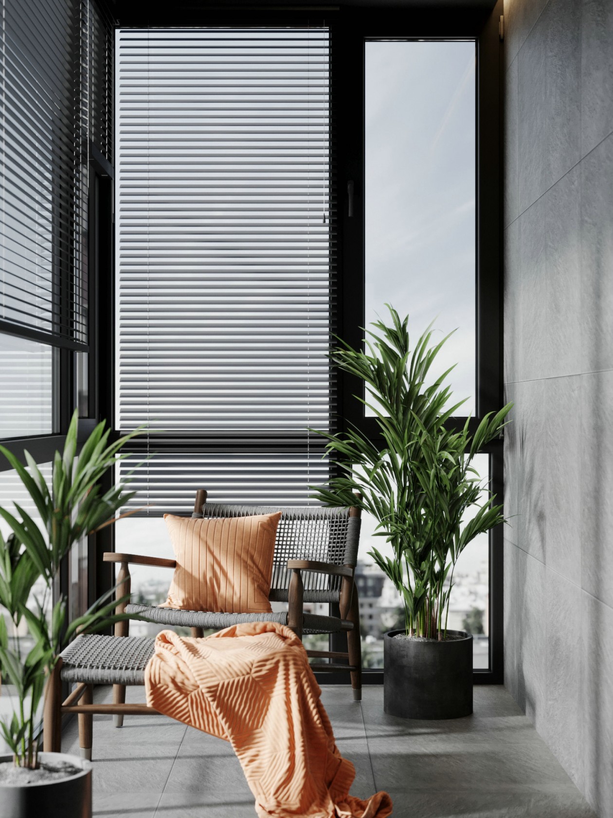 橙色+简洁白 高品质极简，优雅氛围下的理想之城-13