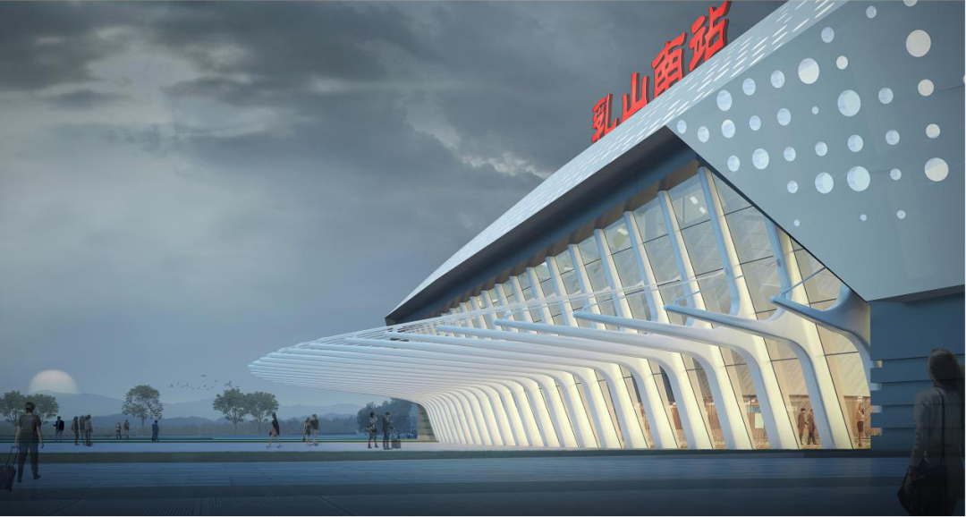 渝昆高速铁路昭通东站,彝良北站,莱荣高铁乳山南站站房设计-17