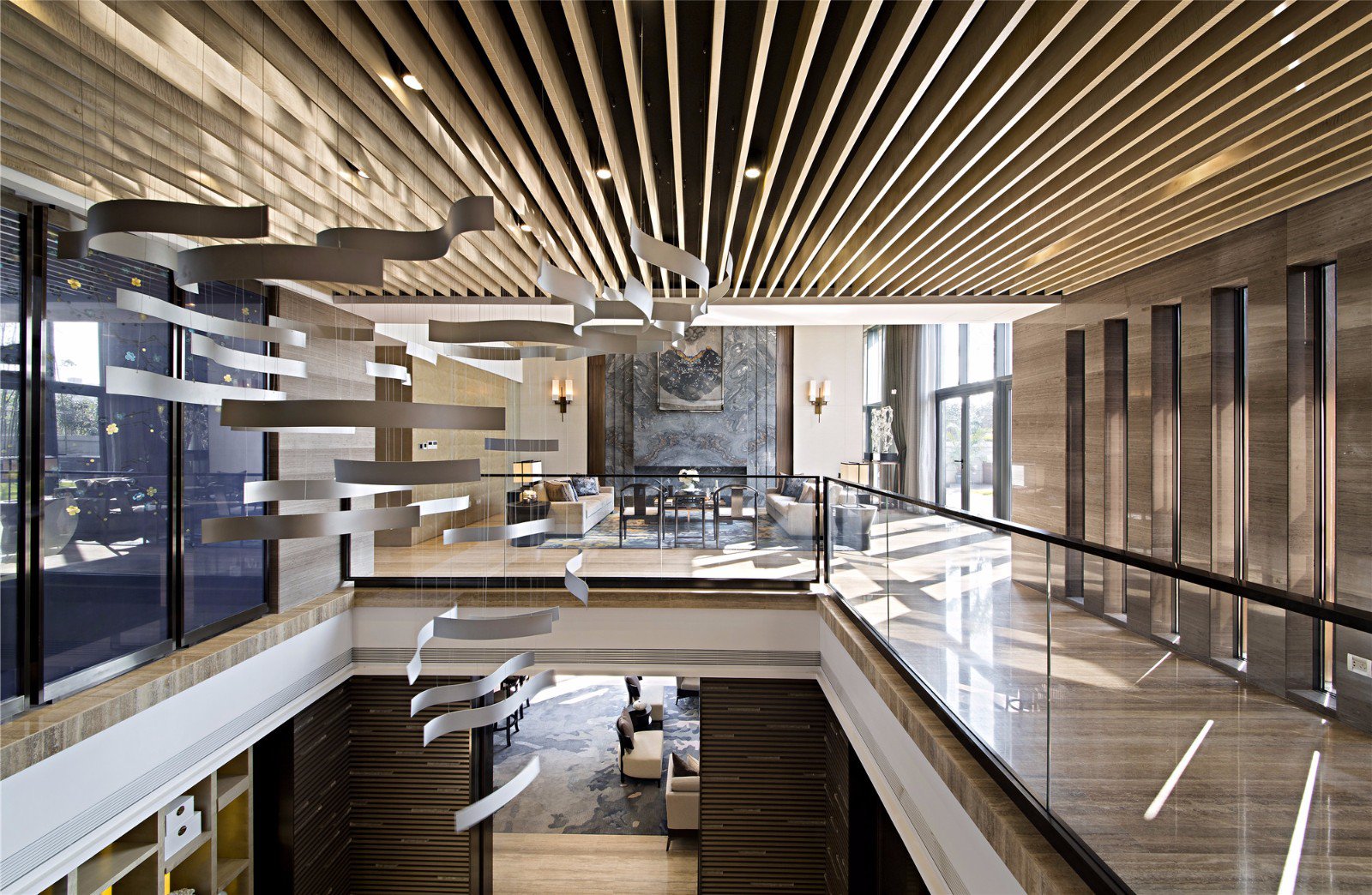 南京九间堂别墅现代江南中式大宅  梁志天-13