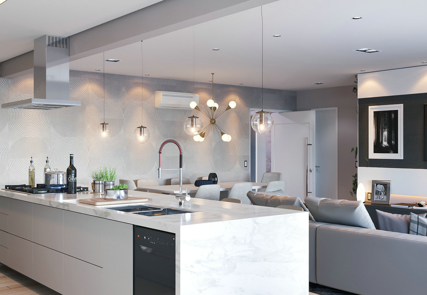 简约前卫现代风，清新美好空间-7