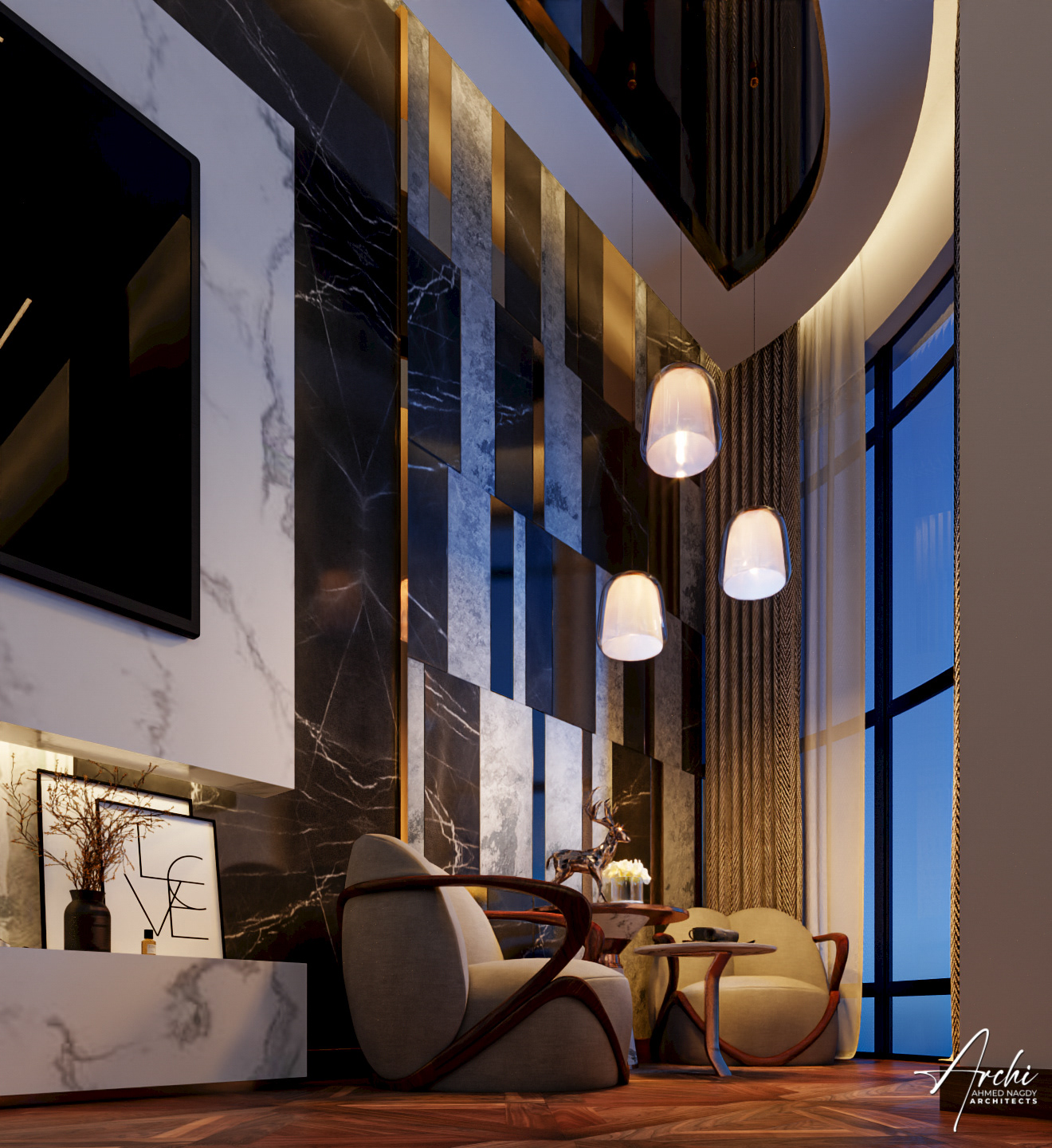 豪华现代卧室丨阿联酋迪拜丨ARCHI  ARCHITECTS-9