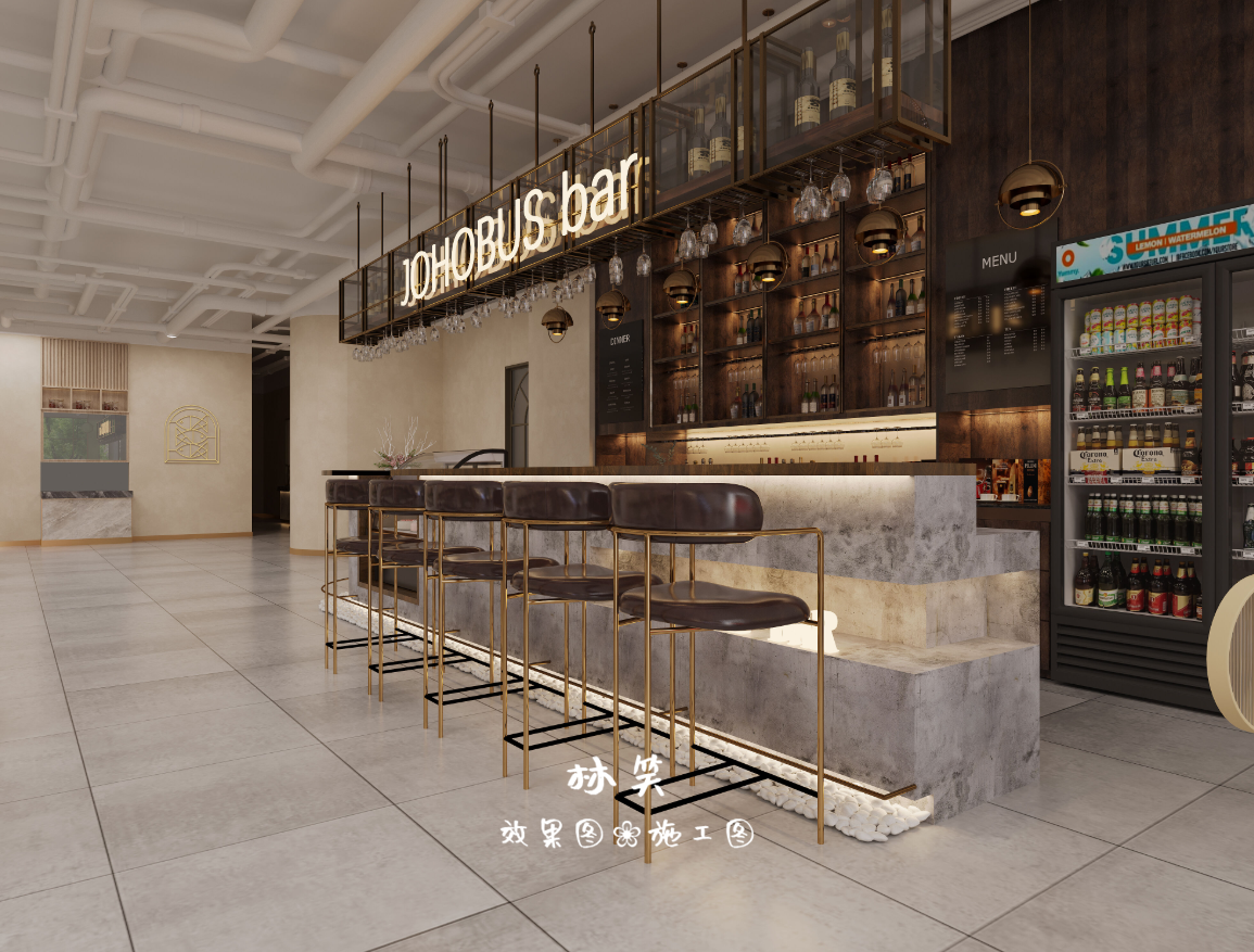 新雅致的西餐厅设计，营造轻松、浪漫的用餐氛围！   -4